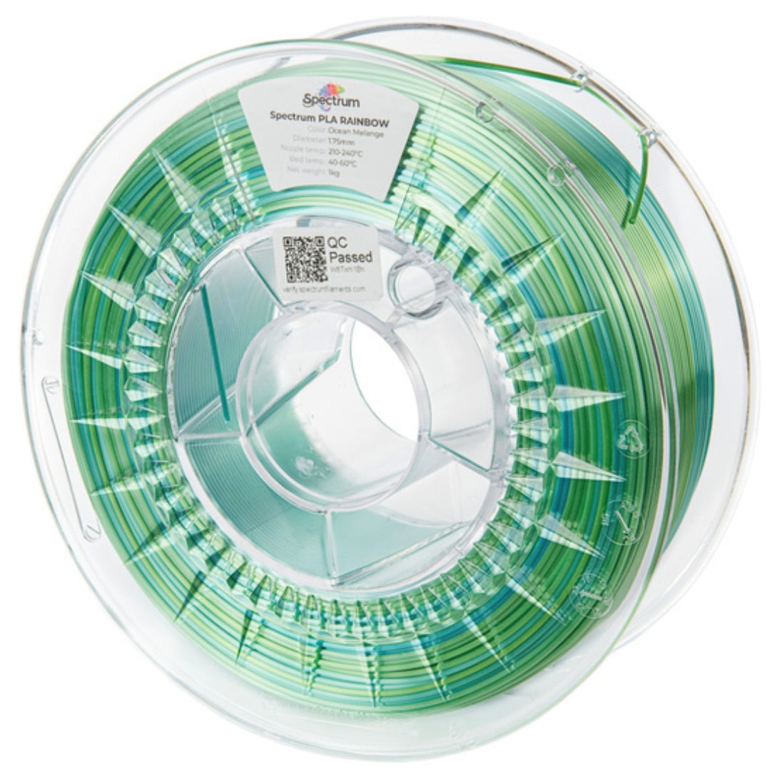 Spectrum Filament SILK PLA Rainbow OCEAN MELANGE 1.75 mm 1 kg 81018
