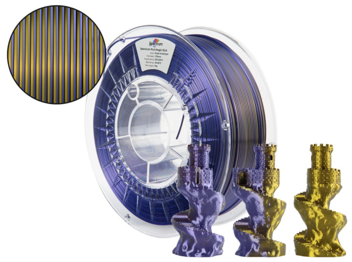 Spectrum PLA Magic Silk Filament Royal Amethyst 1.75 mm 1 kg - 81405