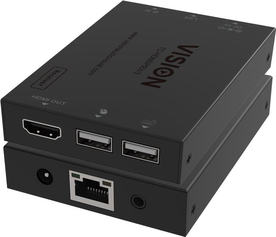 VISION TC-HDMIIPRX/3 KVM/Audio/IR Extender Receiver over CAT 6