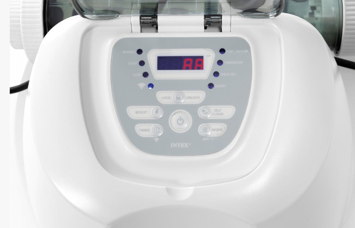 Intex 26690GS QS1600 Plus Saltwater System 12V White/Grey | Model: Intex