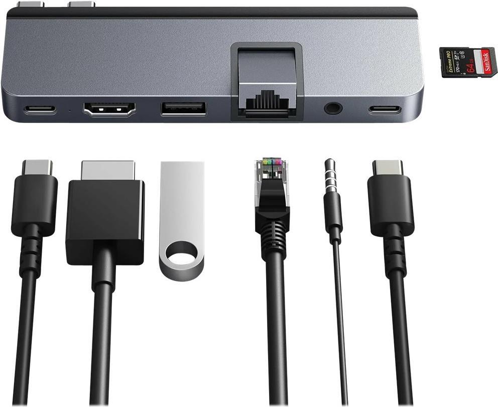 Targus HyperDrive DUO Pro Docking Station - USB-C x 2, HDMI, USB4 - for Apple MacBook Air, MacBook Pro (HD575-GRY-GL)