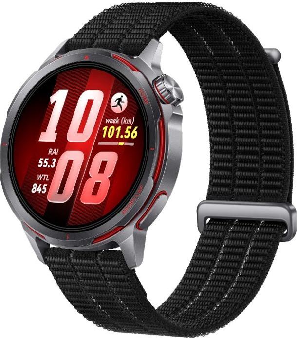 Huawei Watch GT Runner 2 Smartwatch, Midnight Black AirDry Woven Strap, Model 55020HGS
