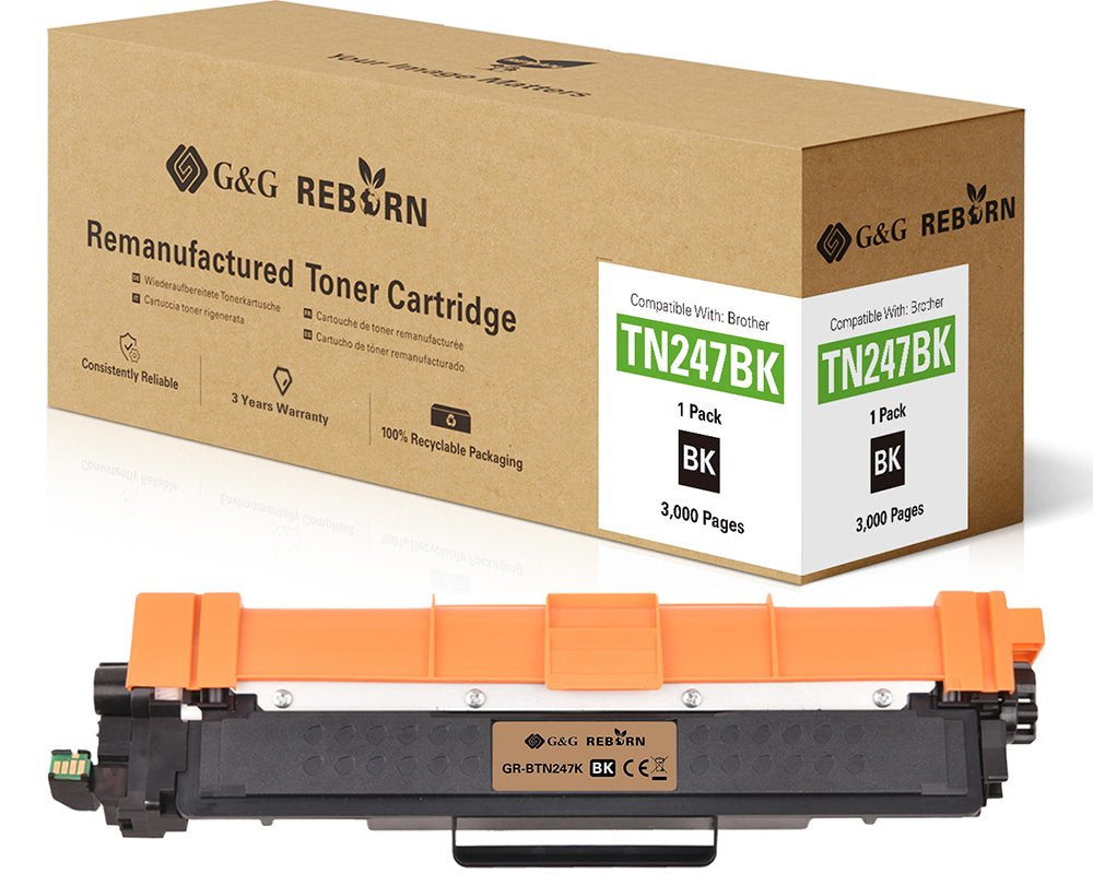 G&G Reborn Toner Compatible with Brother TN-247BK 21184