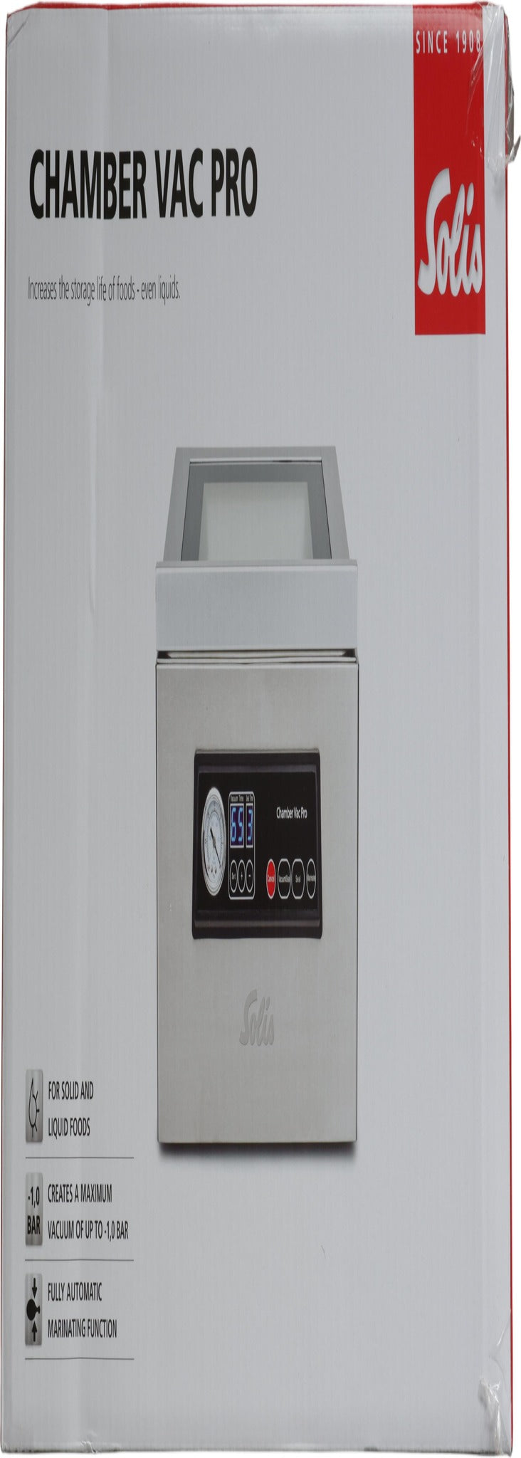 Solis Vacuum Sealer S0136 950 mbar Stainless Steel