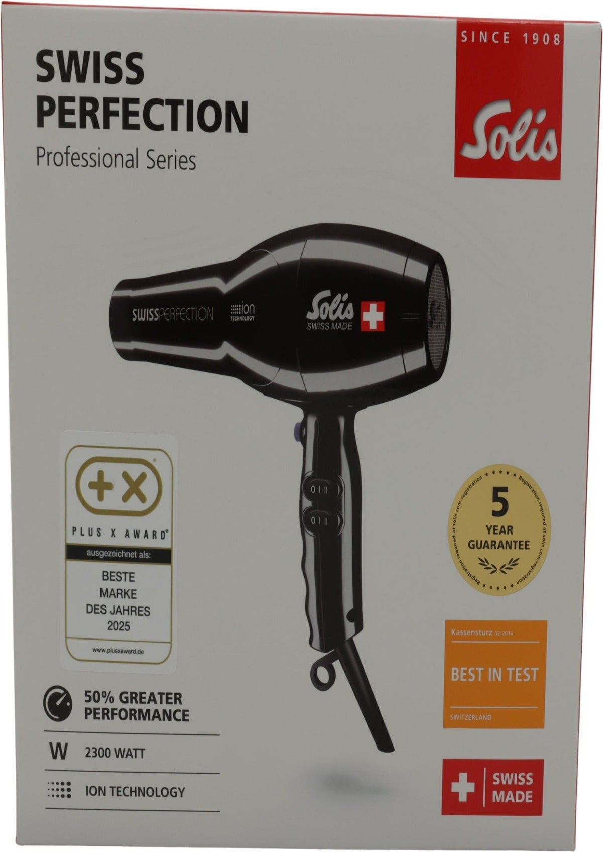 Solis Hair Dryer 7531461 Swiss Perfection 2300W Black