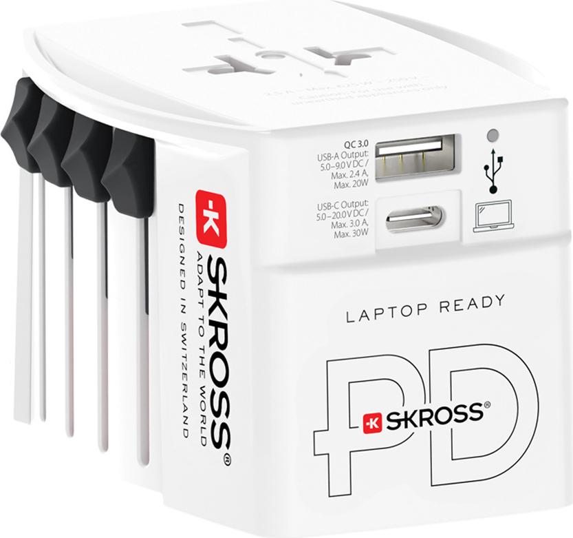 Skross MUV USB AC30PD White Retail 1.302974
