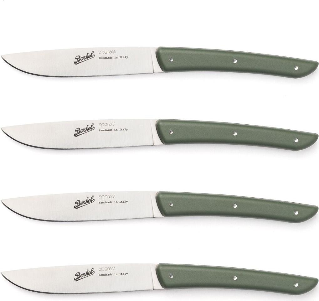 Berkel KCO4SW11SROBL Steak Knife Set 11 cm, Stainless Steel, 4 Pieces