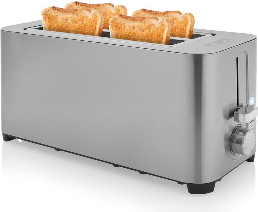 Princess 142402 Toaster - 4 Slices - Stainless Steel - 1400W - 230V