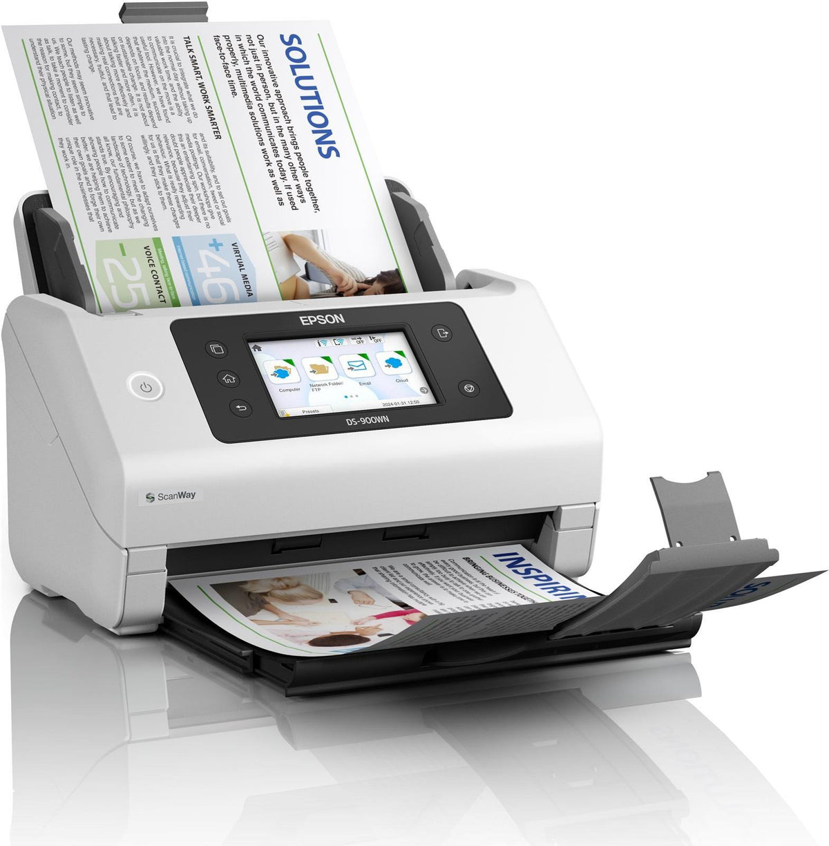 Epson WorkForce DS-900WN Sheet-fed Scanner A4 600 x 600 DPI White 1759816