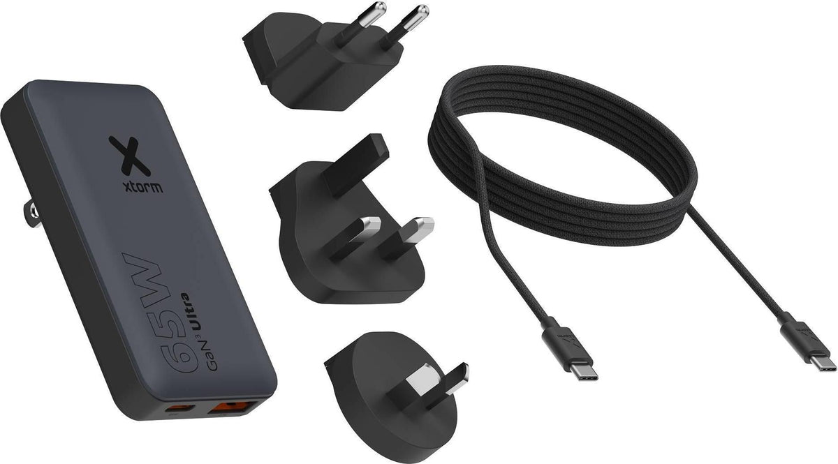 Xtorm Travel Fast Charger Set 65W Black - XTPC0651