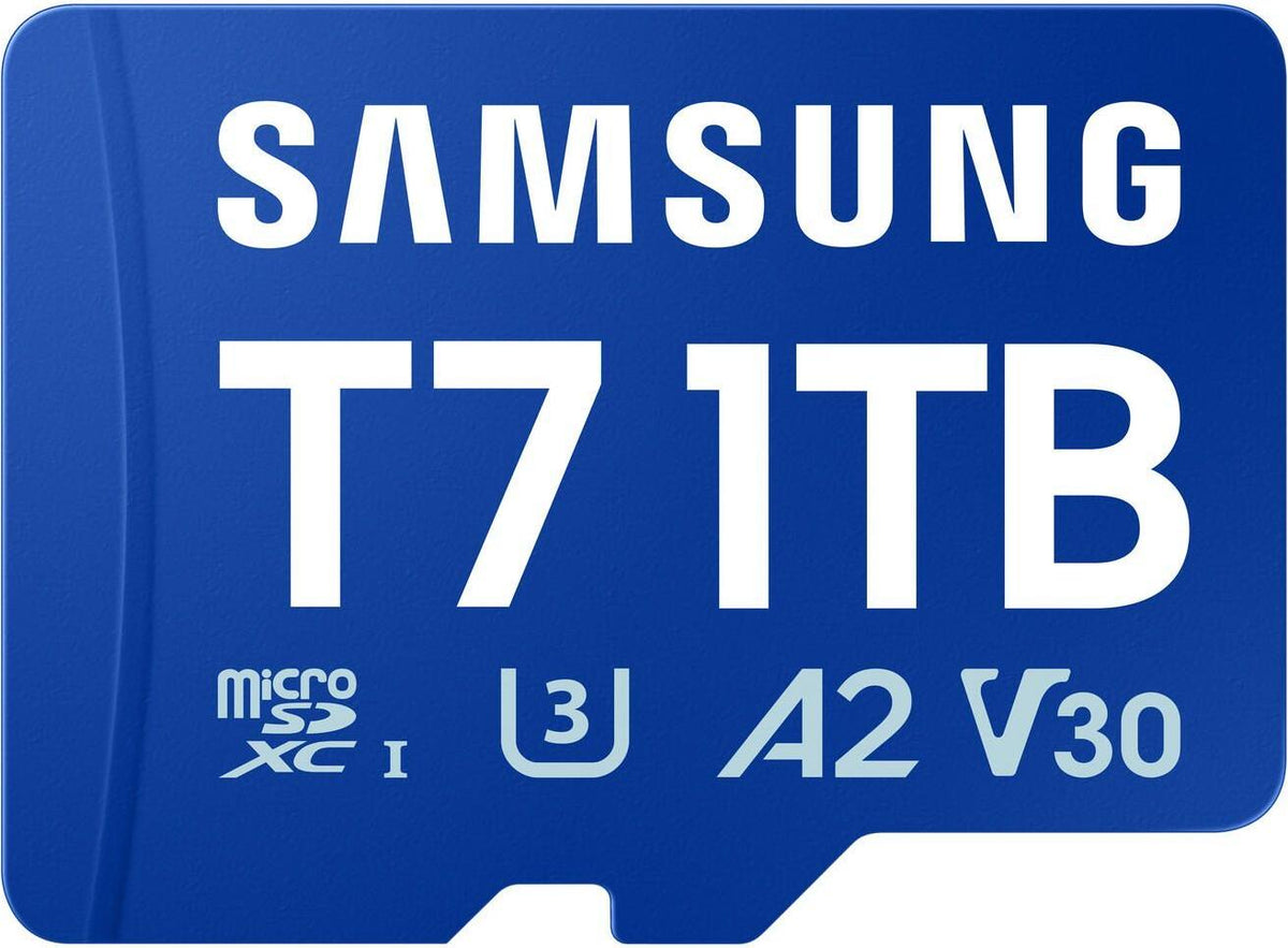 Samsung T7 microSDXC Card 1TB UHS-I up to 170MB/s Read U3 V30 A2 MB-MB1T0T/WW