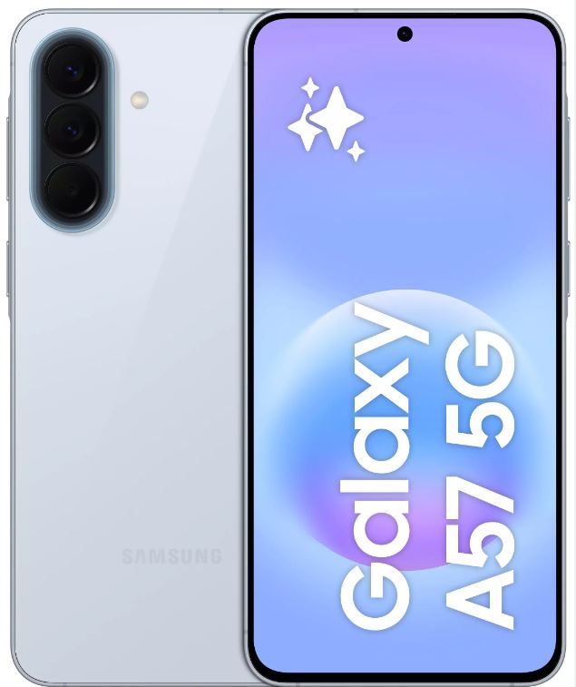Samsung Galaxy A57 5 G - 256GB - Awesome Icy Blue - 8GB RAM - 50MP Camera - SM-A576BLBDEUB
