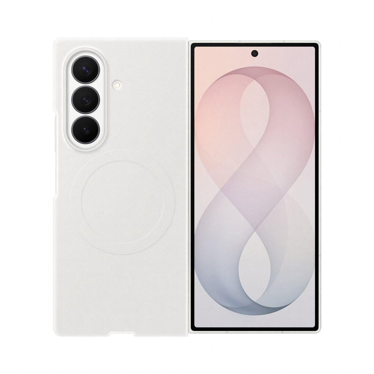 Samsung Silicone Magnet Case for Galaxy Fold8 Ultra White EF-EF976CWEGWW