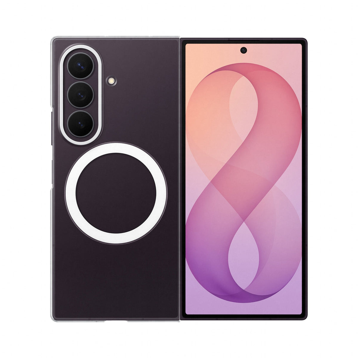 Samsung Clear Magnet Case for Galaxy Fold8 Ultra Transparent (EF-CF976CTEGWW)