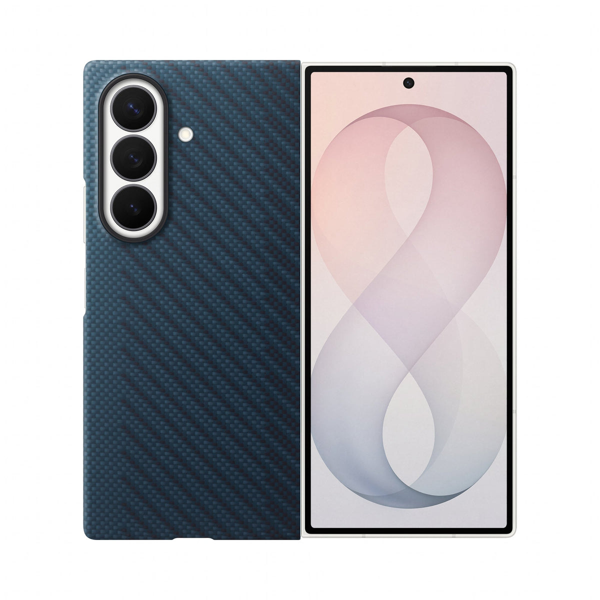 Samsung Carbon Magnet Case for Galaxy Fold8 Ultra Navy EF-KF976SNEGWW