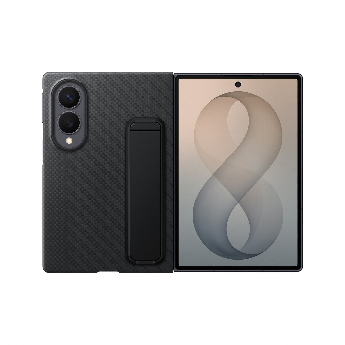 Samsung Carbon Standing Case for Galaxy Fold8, Black (EF-XF971SBEGWW)