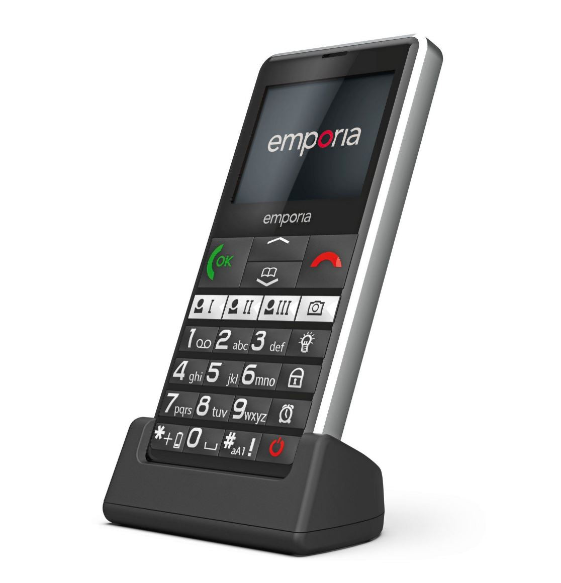 Emporia emporiaPURE-LTE Senior Phone - Black - 2.3" Display - 4 G - Emergency Button (V76.LTE.v3.bk.01)