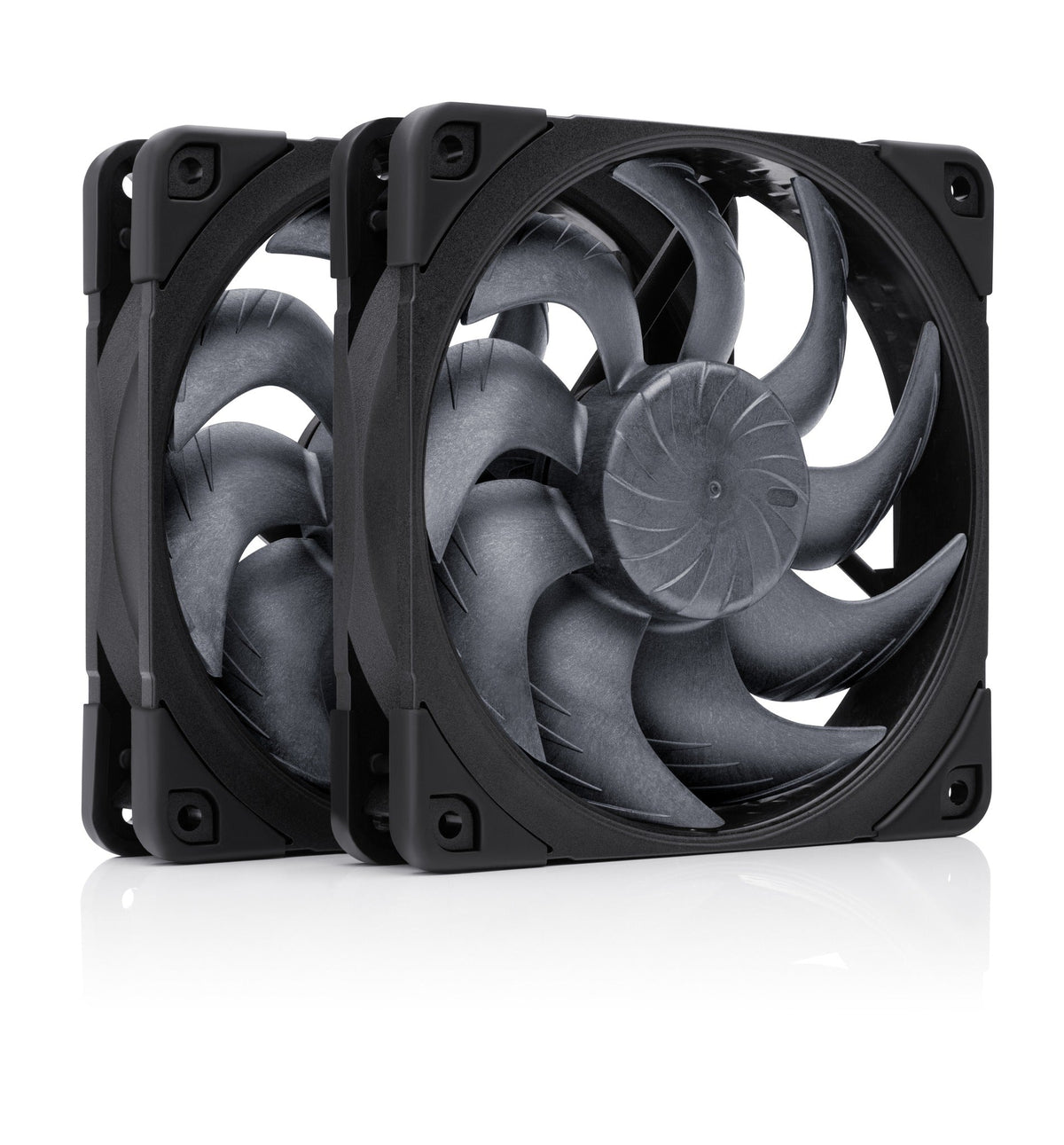 Noctua NF-A12x25 G2 PWM Sx2-PP chromax.black Fan 120 mm, 2-Pack - NF-A12x25 G2 PWM Sx2-PP CH.BK