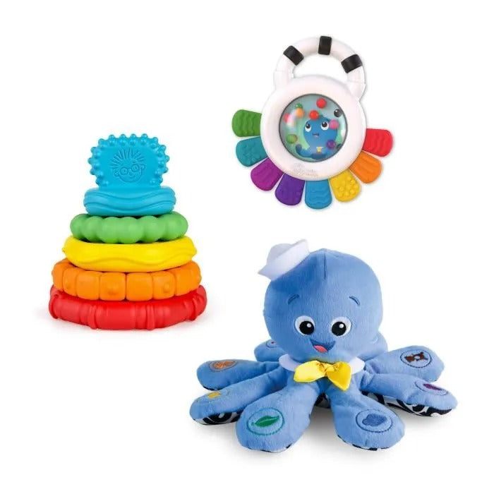 BABY EINSTEIN, Coffret cadeau de naissance, bapteme, communion, babyshower, Opus le poulpe