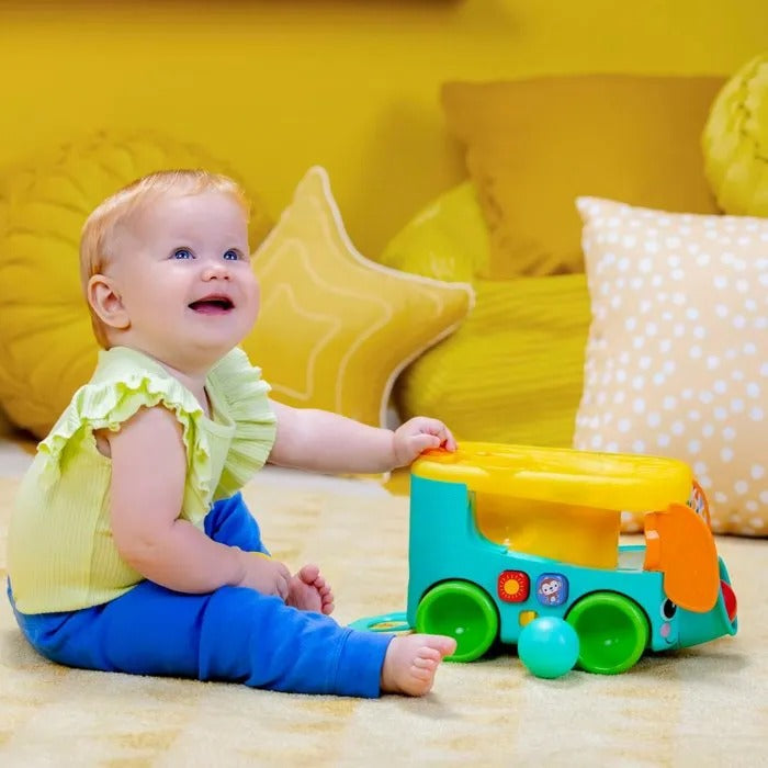 Bright Starts, Bus avec Balles Pop & Roll Safari, Jeu