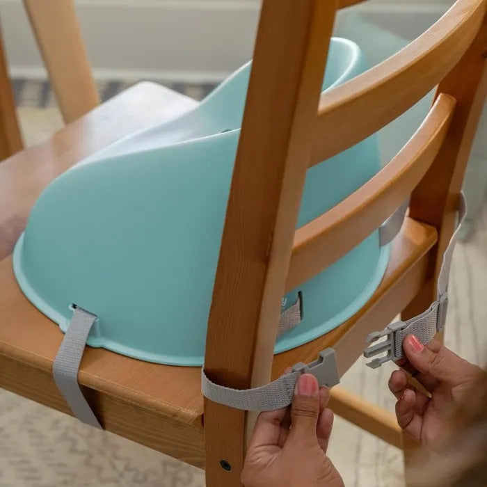Rehausseur Ingenuity My Spot Easy-Clean Baby, harnais 3 points, sangles amovibles et lavables - Ardoise