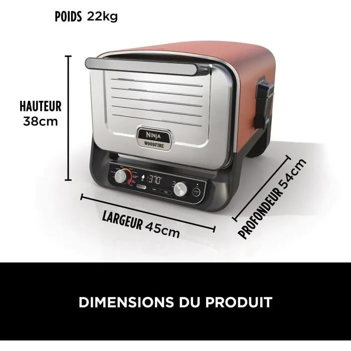 NINJA 8-in-1 Electric Pizza Oven - Woodfire - OO101EU