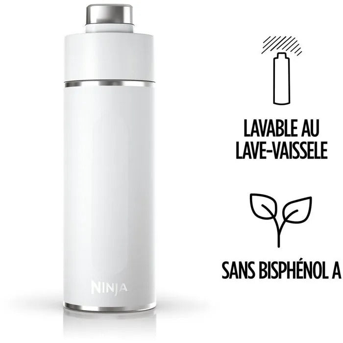 Ninja Thirsti White Travel Bottle