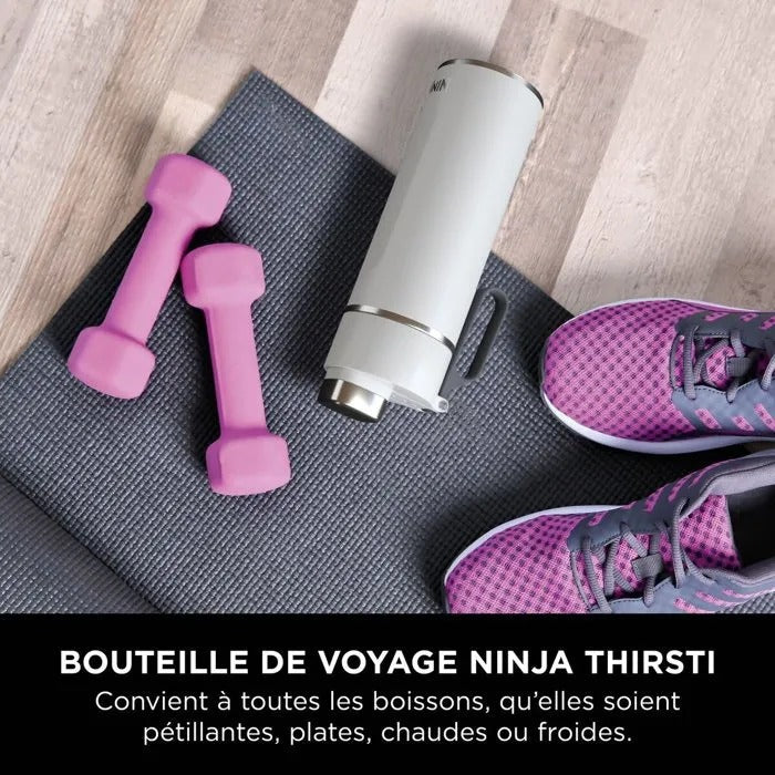 Ninja Thirsti White Travel Bottle