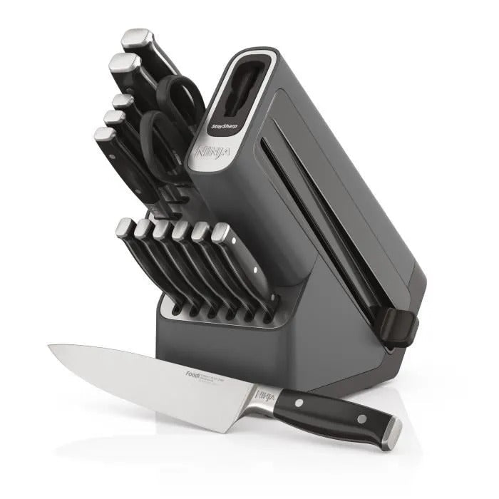 NINJA StaySharp 14-Piece Knife Set - Stainless Steel - K62014EUUK