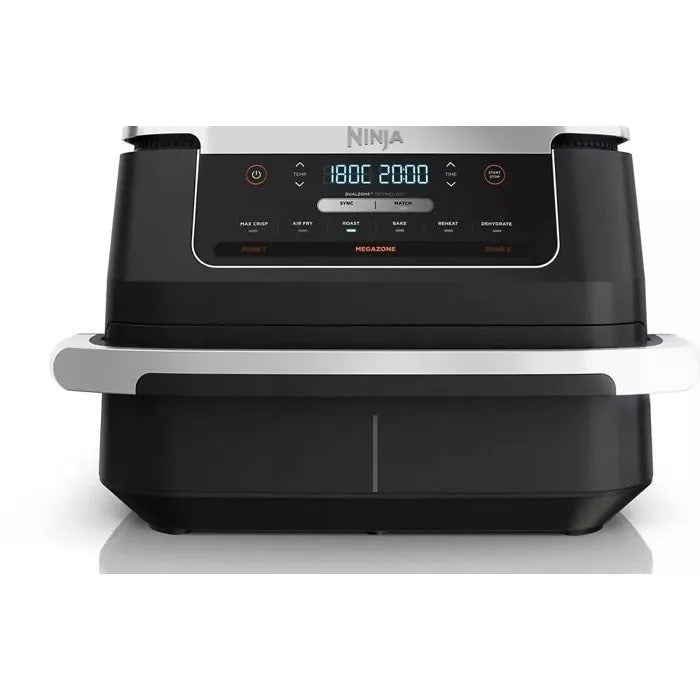Ninja AF550EU fryer Double 6.6 L Stand-alone 2470 W Hot air fryer Black  Silver