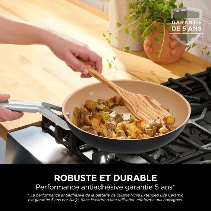 Ninja Extended Life Ceramic 5 Piece Aluminium Pan Set