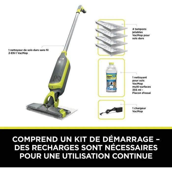 SHARK VacMop 2-in-1 kabelloser Staubsauger und Sprühmopp