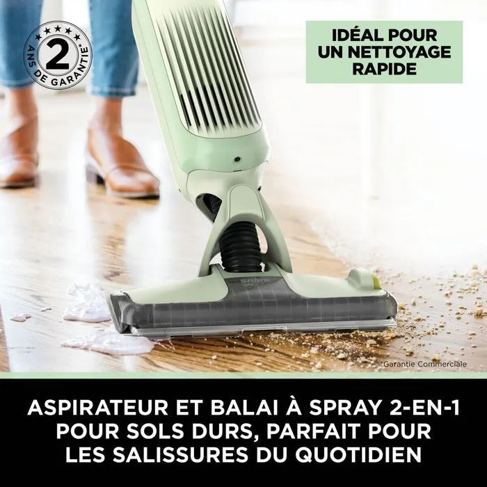Aspirateur balai laveur sans fil 2-en-1 SHARK VacMop VM200EUGN - Nettoyage par pulvérisation - 1,52kg
