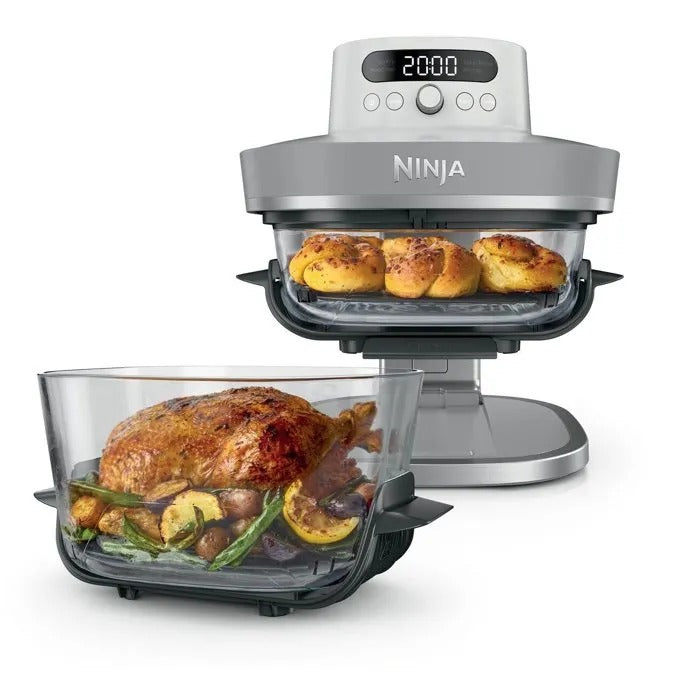 Friteuse Sans Huile Ninja Crispi Pro Verre 5,7l + 2,3l Blanc 2100w