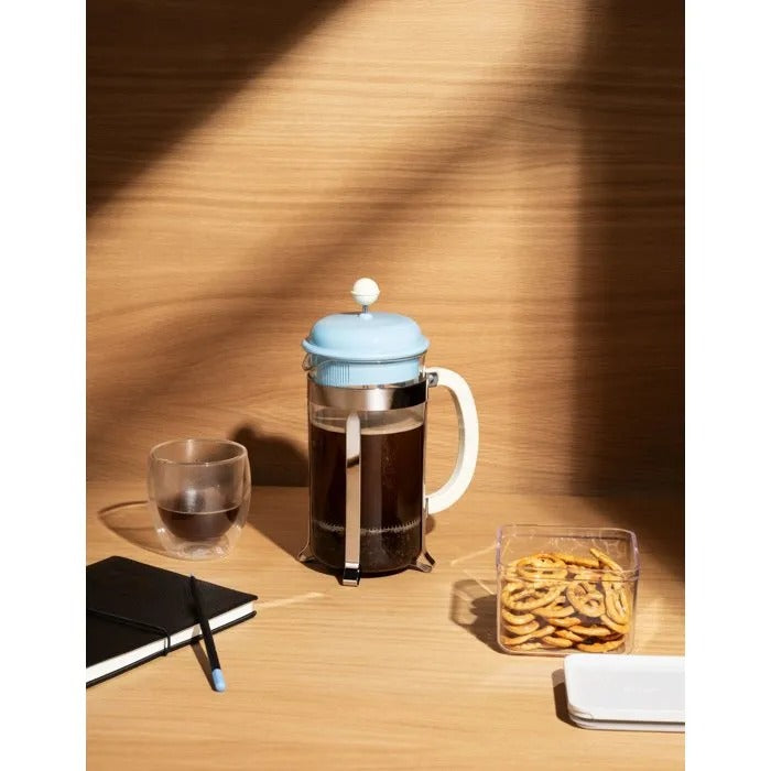 BODUM CAFFETTIERA French Press Coffee Maker 1000ml Cool Blue