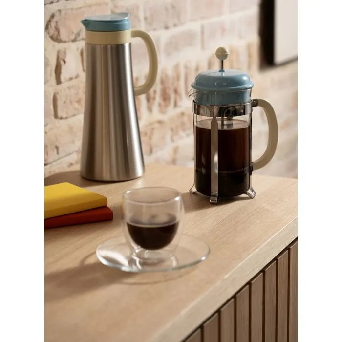 BODUM CAFFETTIERA French Press Coffee Maker 1000ml Cool Blue