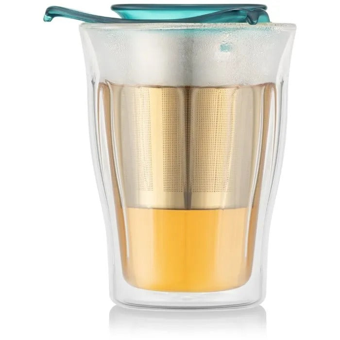 Bodum Copenhagen theeglas met infuser - 0,35 L - groen