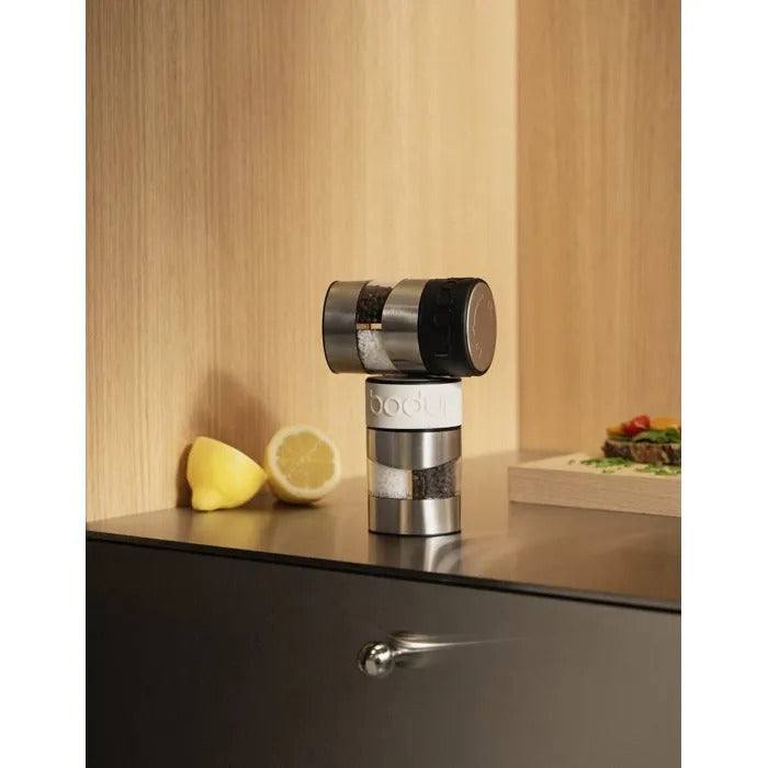 Bodum Twin Salt & Pepper Grinder Black 727015046716