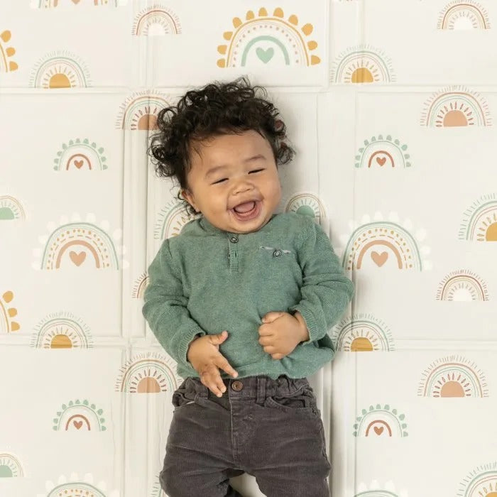 Tapis d'éveil géant - INFANTINO - Pliable - Arc-en-ciel