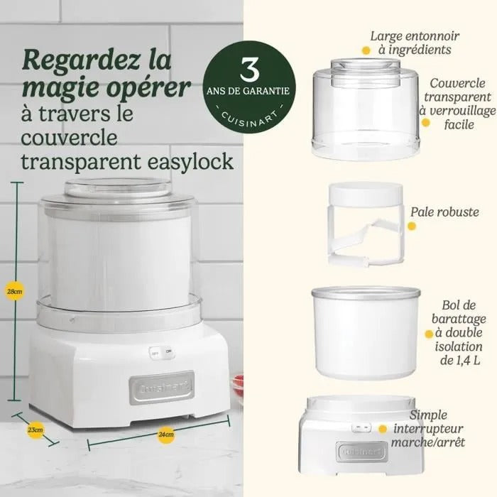 CUISINART Ice Cream Maker 42x30x29 cm 4960 g