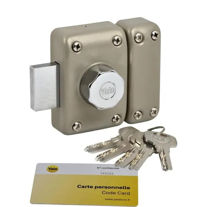 YALE YV26BT-40 Button and Cylinder Lock - 6 Pins - Diameter 23 mm