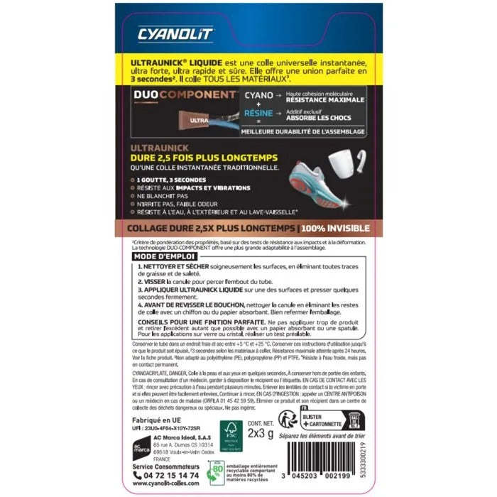 CYANOLIT Glue 11x20x2 cm - 18 g