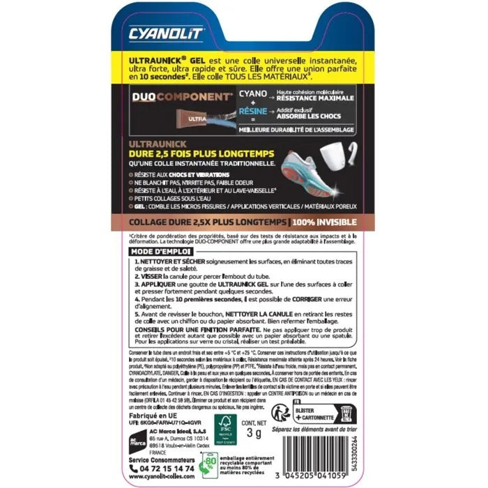 CYANOLIT Glue 12x20x2 cm - 28 g