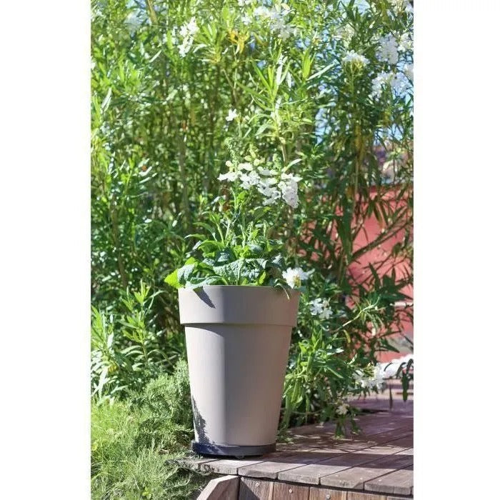 EDGEWARE EDA Tuscan Vase halfway - Ø 44 x H 53 cm - 50 L - Taupe