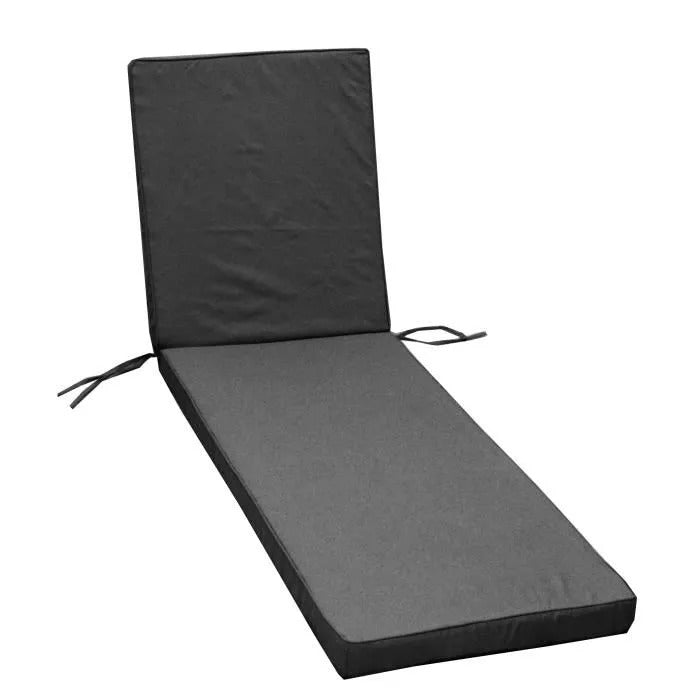 JARDIN PRIVE Monte Carlo Sun Lounger Cushion - 185 x 55 x 6 cm - Slate Gray
