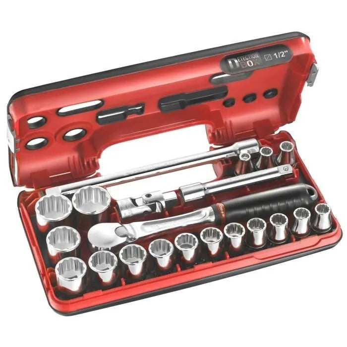 FACOM 1/2' DTBOX Clamp Set - 21 Pieces - 34x18x6 cm - 3800 g