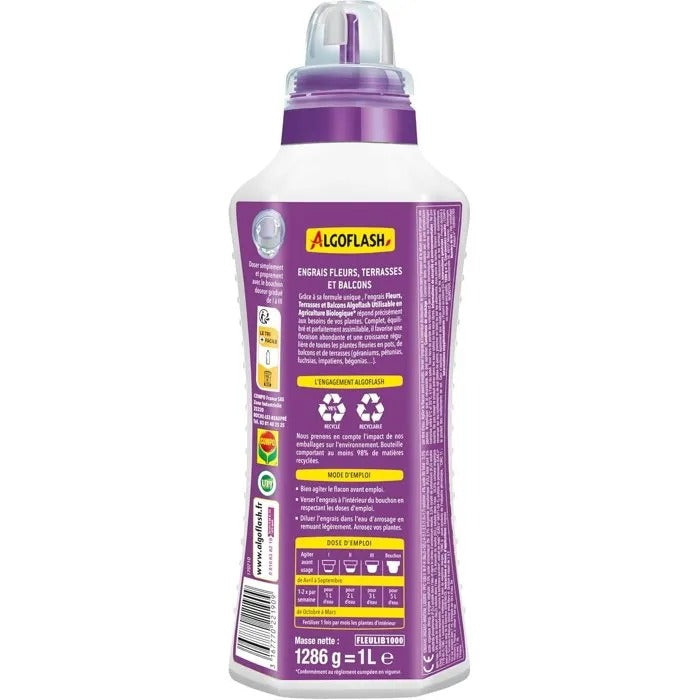 ALGOFLASH Fertilizer - 9x8x28 cm - 1160 g