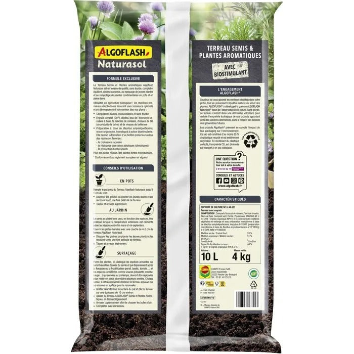 ALGOFLASH NATURASOL Potting Soil 4012 g - 48x31x9cm