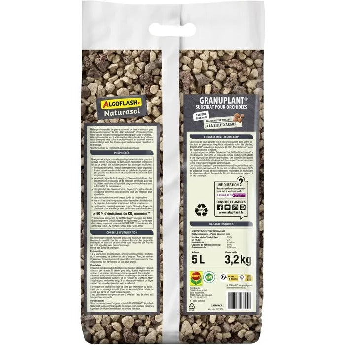 ALGOFLASH NATURASOL Clay Bark Wood Chips 39x28x9 cm 4330 g
