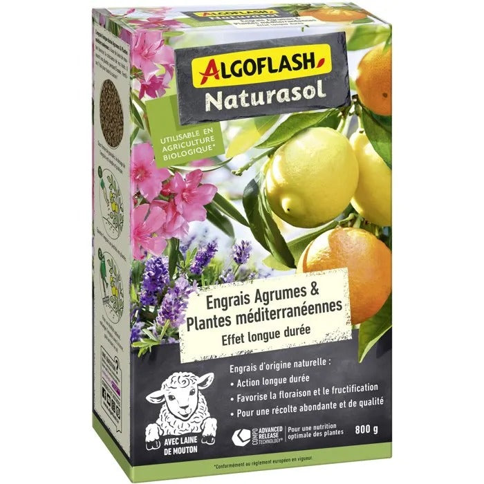 ALGOFLASH NATURASOL Fertilizer 926 g for Garden and Swimming Pool - 24x15x7 cm